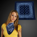 Blue 22" Cotton Bandana